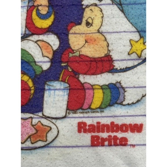 Vintage 1983 Rainbow Brite Long Shirt Night Gown Size M (10-12) - Picture 5 of 14